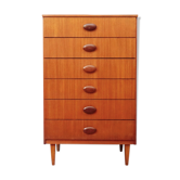 Chest of drawers 6 Scandinavian teak drawers