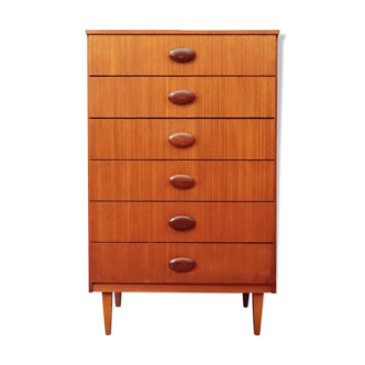 Commode 6 tiroirs scandinave en teck