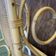 Rocking chair en cannage et rotin