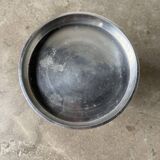 Brushed stainless steel console pedestal 1970