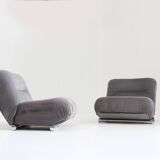 Giuseppe Munari Lounge Chairs for Poltrona Munari 1970s , Italy set of 2