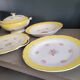 Soup tureen and 3 dishes Digoin & Sarreguemines model Graziella - Ref 921