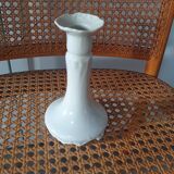 white Limoges porcelain candle holder