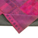 Handmade oriental 178 cm x 248 cm pink patchwork carpet