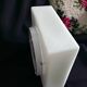 Square vintage opaline ceiling light fixture