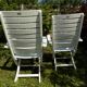Chaises de jardin en bois années 80 Herlag