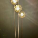 Cascade floor lamp, vintage, 4 "Waves" globes, 1970s