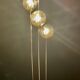 Cascade floor lamp, vintage, 4 "Waves" globes, 1970s