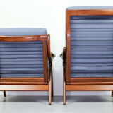 Set of blue/grey armchairs from De Ster Gelderland, 1960s