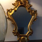 Miroir ancien bois doré 42 cm x 25 cm