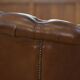 Pair of upholstered leather Club armchairs