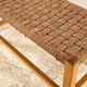 Stool bench wood and rope vintage bohemian spirit