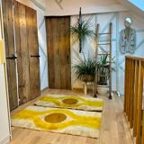 Paire de beaux tapis hollandais Space age / 130x70