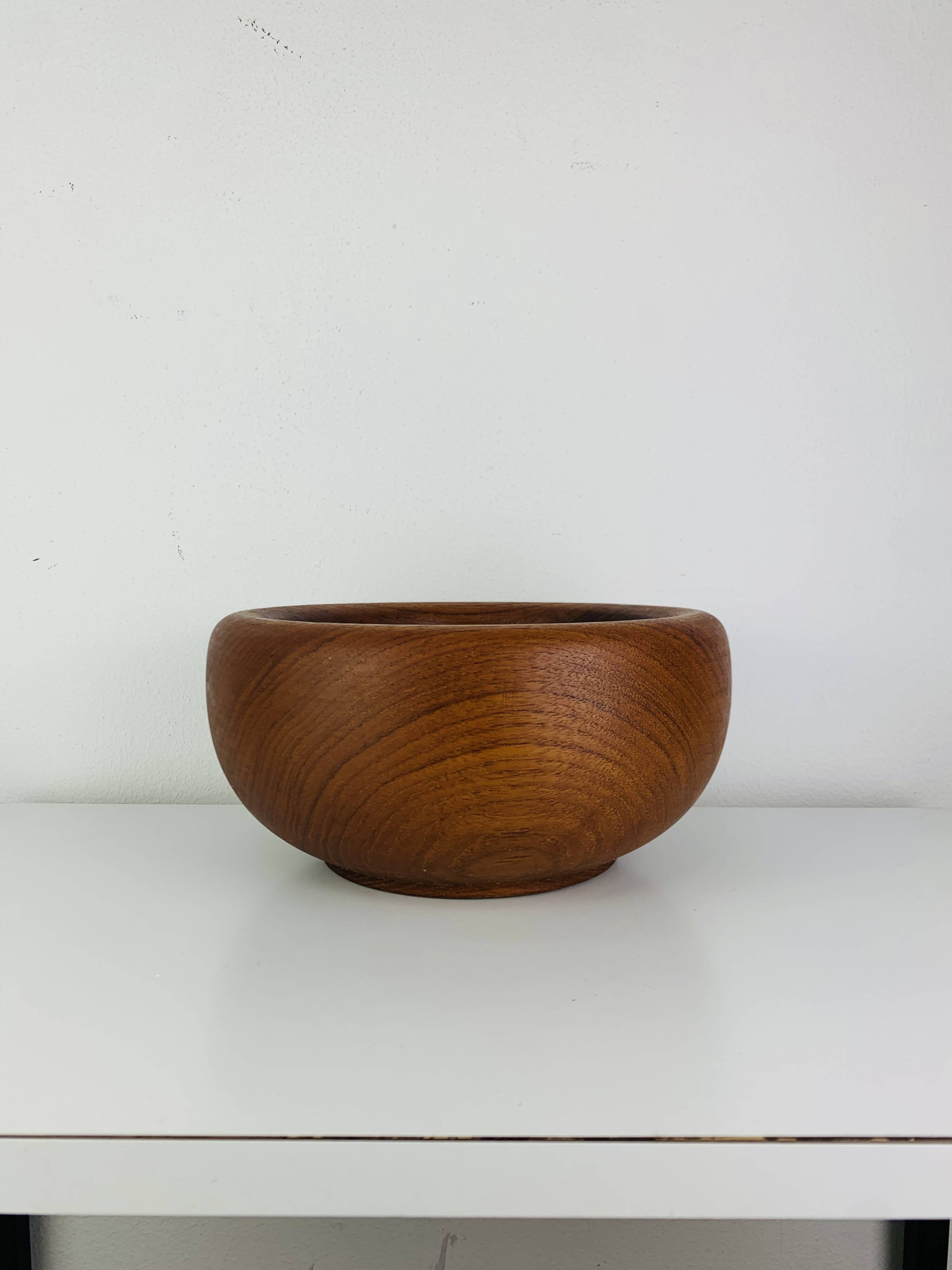 Danish teak fruit bowl, 1960s, Scandinavian.