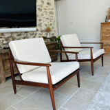 Pair of Scandinavian Grete Jalk armchairs