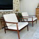 Paire de fauteuils scandinaves style Grete Jalk