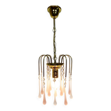 Suspension en verre de Murano et métal doré