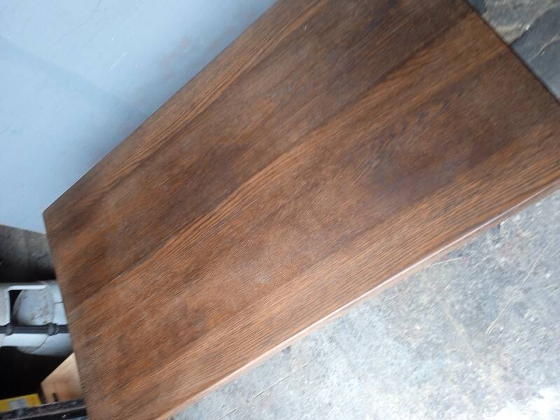 120 cm solid oak bistro table