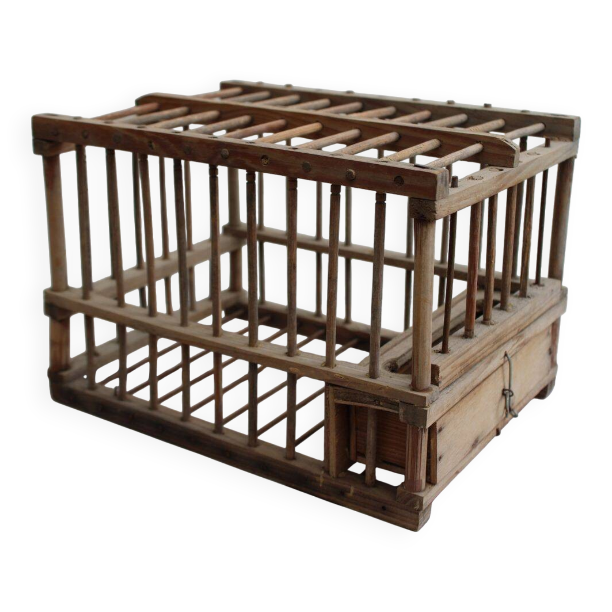 Wooden bird cage