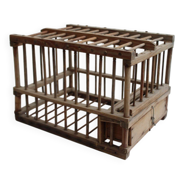 Wooden bird cage