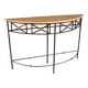 20th century French half-moon console