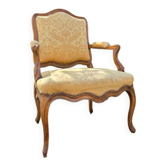 Fauteuil En Noyer D’époque Louis XV XVIII Eme Siècle