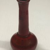 Red ceramic bud vase