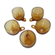 Amber punch glasses