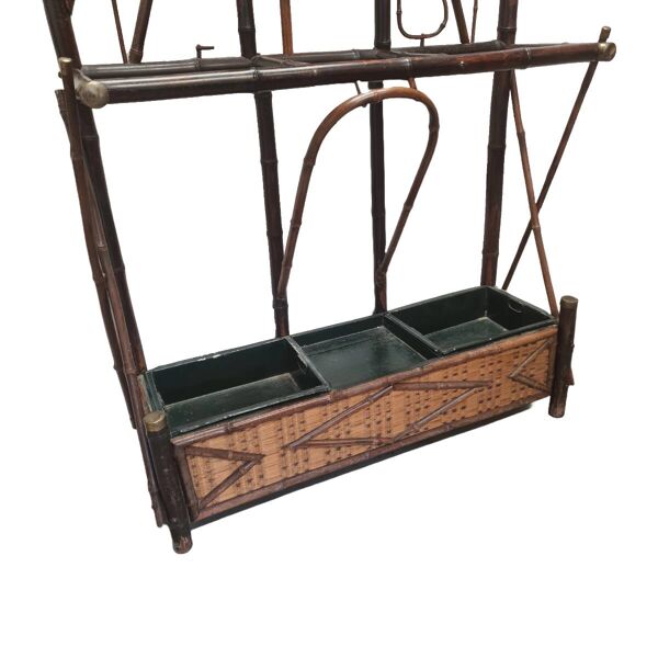 Porte-manteau sur pied français de style japonais, début des années 1900