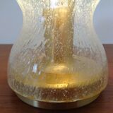 Iceglass & Brass Table Lamp from Doria Leuchten, 1960s