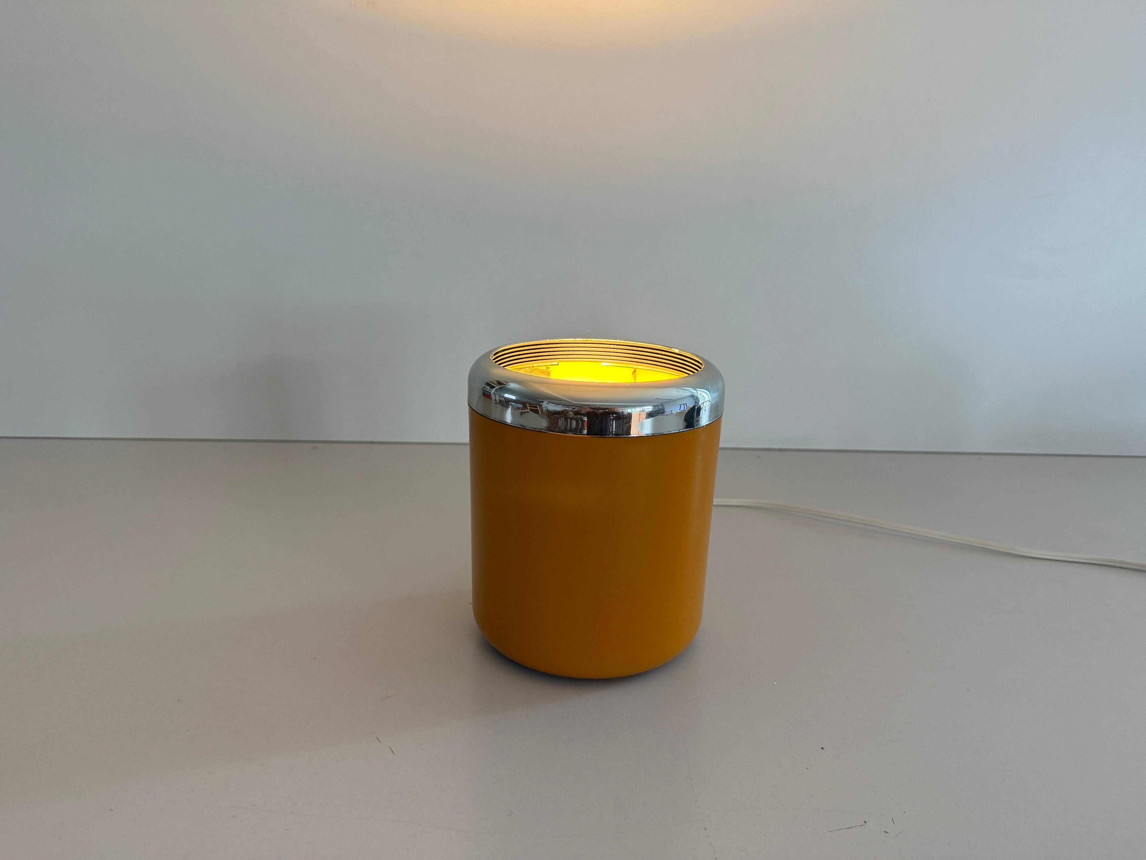 Flush mount in orange plexiglass by Kinkeldey, 1970s, Germany.