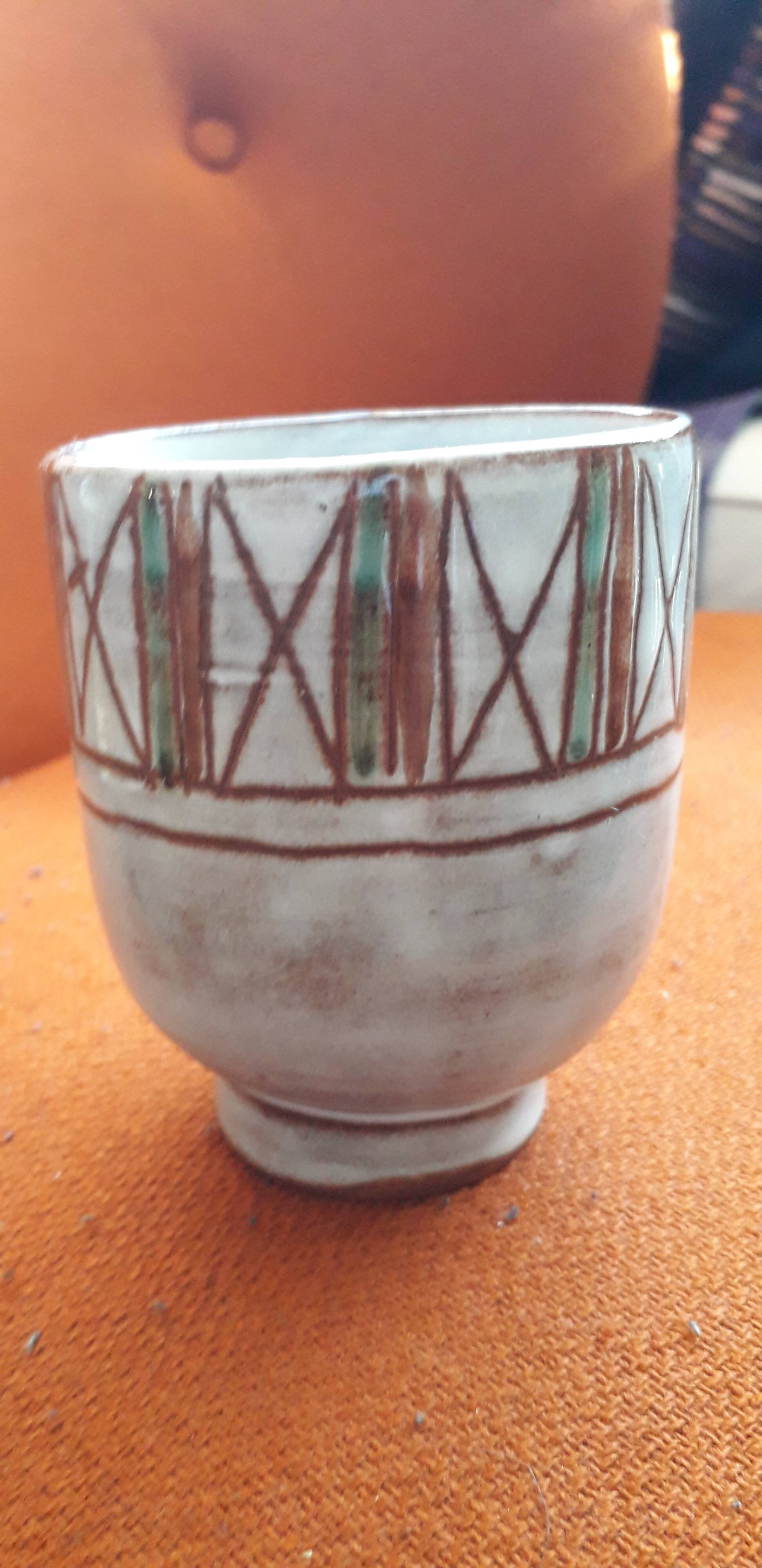 Vintage Vallauris vase by Jean Rivier