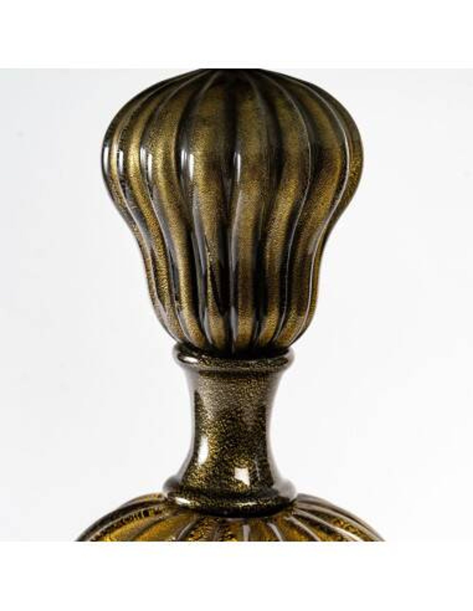 Paire de lampes de table en verre de Murano, Italie, 1950.