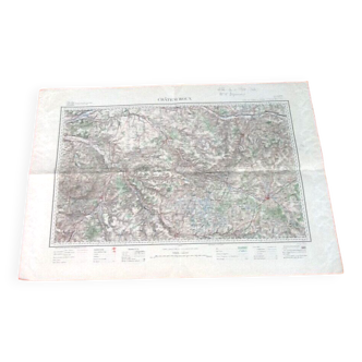 Châteauroux (Indre)  Carte Géographique ancienne dressé, gravé, publié...