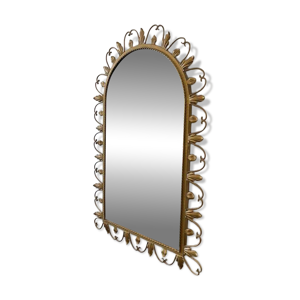 Miroir vintage doré - feuilles