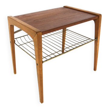 Scandinavian side table "Stringbord" in teak, Sweden, 1950