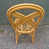 Set of four rattan chairs