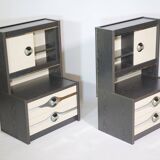 Modernist space age chest of drawers sideboard cabinet, 70s