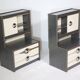 Modernist space age chest of drawers sideboard cabinet, 70s