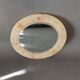 Miroir en résine 1960 avec inclusion de crustacés.
