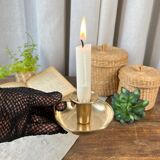Brass cellar rat candle holder