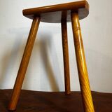 Elm tripod stool