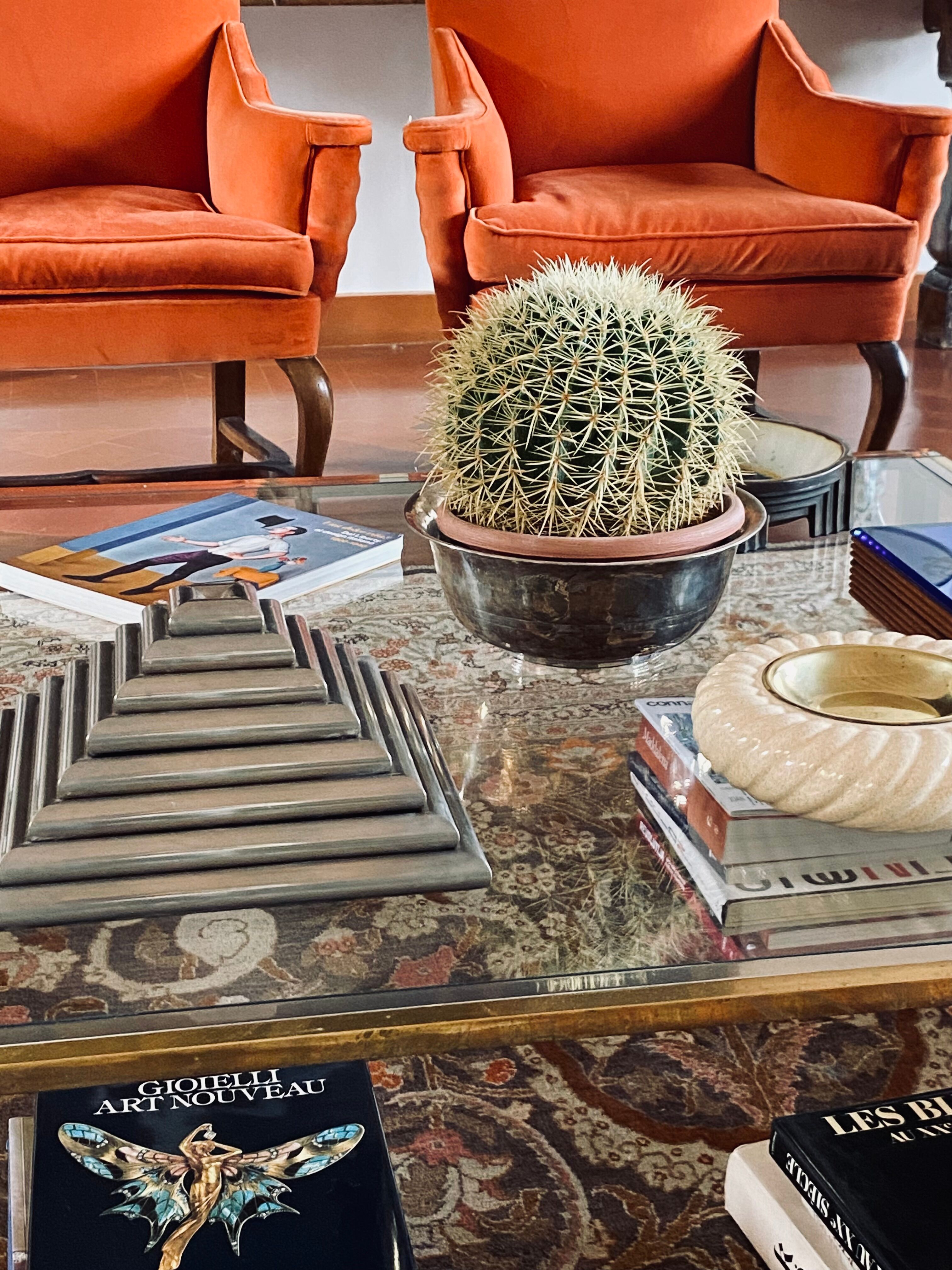 Ziggurat-shaped stacked trays / vide poche sculpture, Italy 1970s