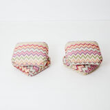 Pair of poufs