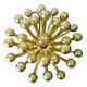 Pistillino gold wall lamp Studio Tetrarch Valenti design 70s