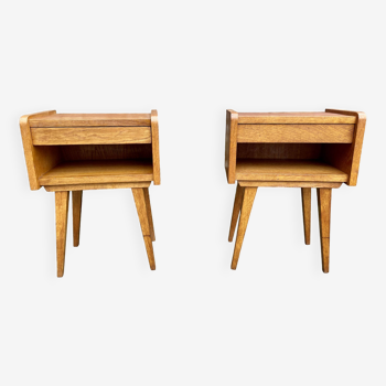 Paire de tables de chevet scandinave