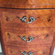 Chiffonnier Louis XV marqueterie et marbre