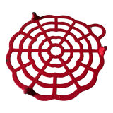 Dessous de plat fleur rouge