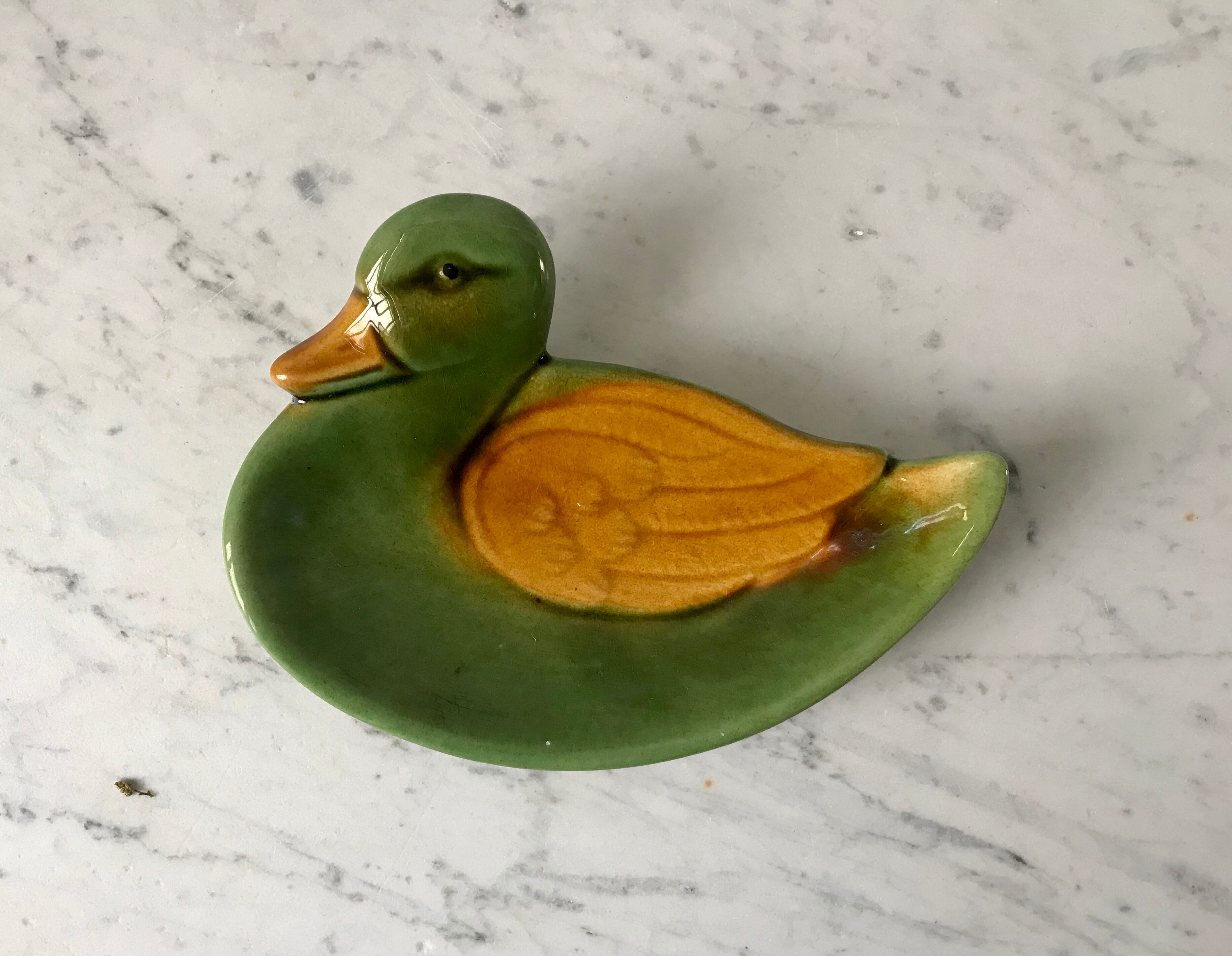 Empty ceramic duck pocket 60s