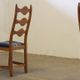 Vintage 1960s Danish Brutalist Oak High Back Chairs style of Henning Kjærnulf